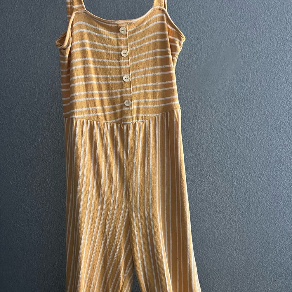 Striped Yellow Jumpsuit